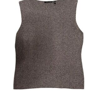 Anne Klein grey sleeveless snit top